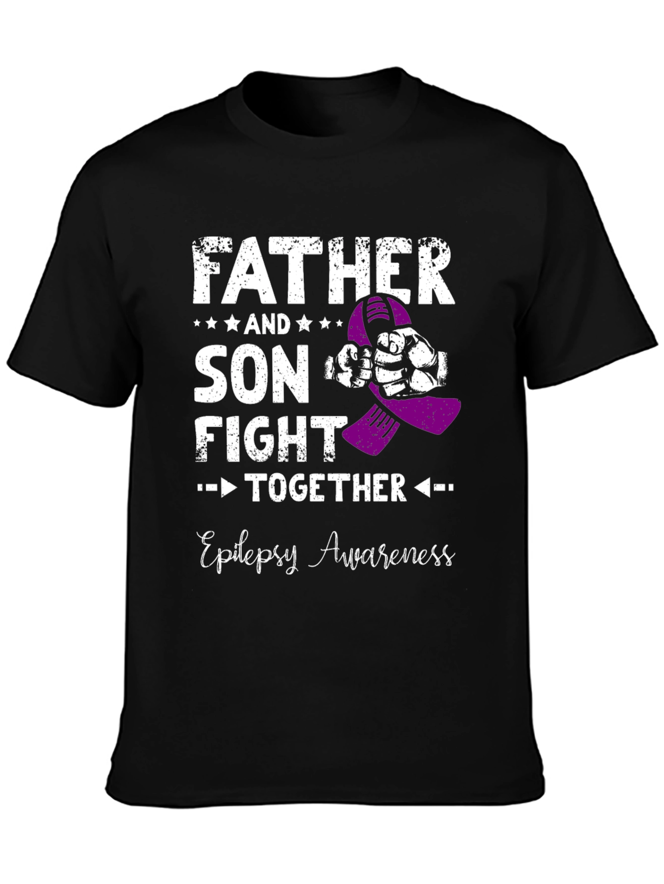Father and Son Epilepsy Awareness T-Shirt