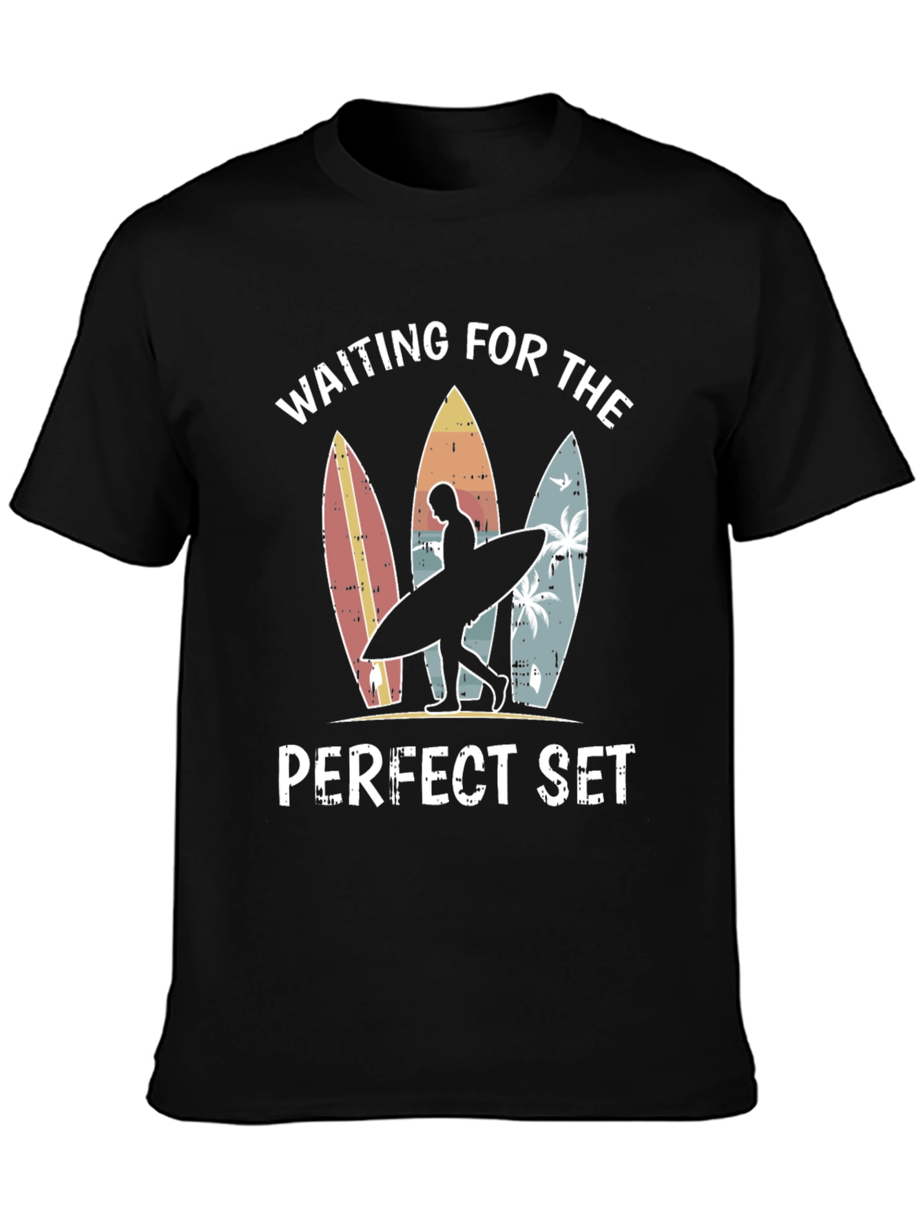 Waiting for the Perfect Set T-Shirt Surfer Tee