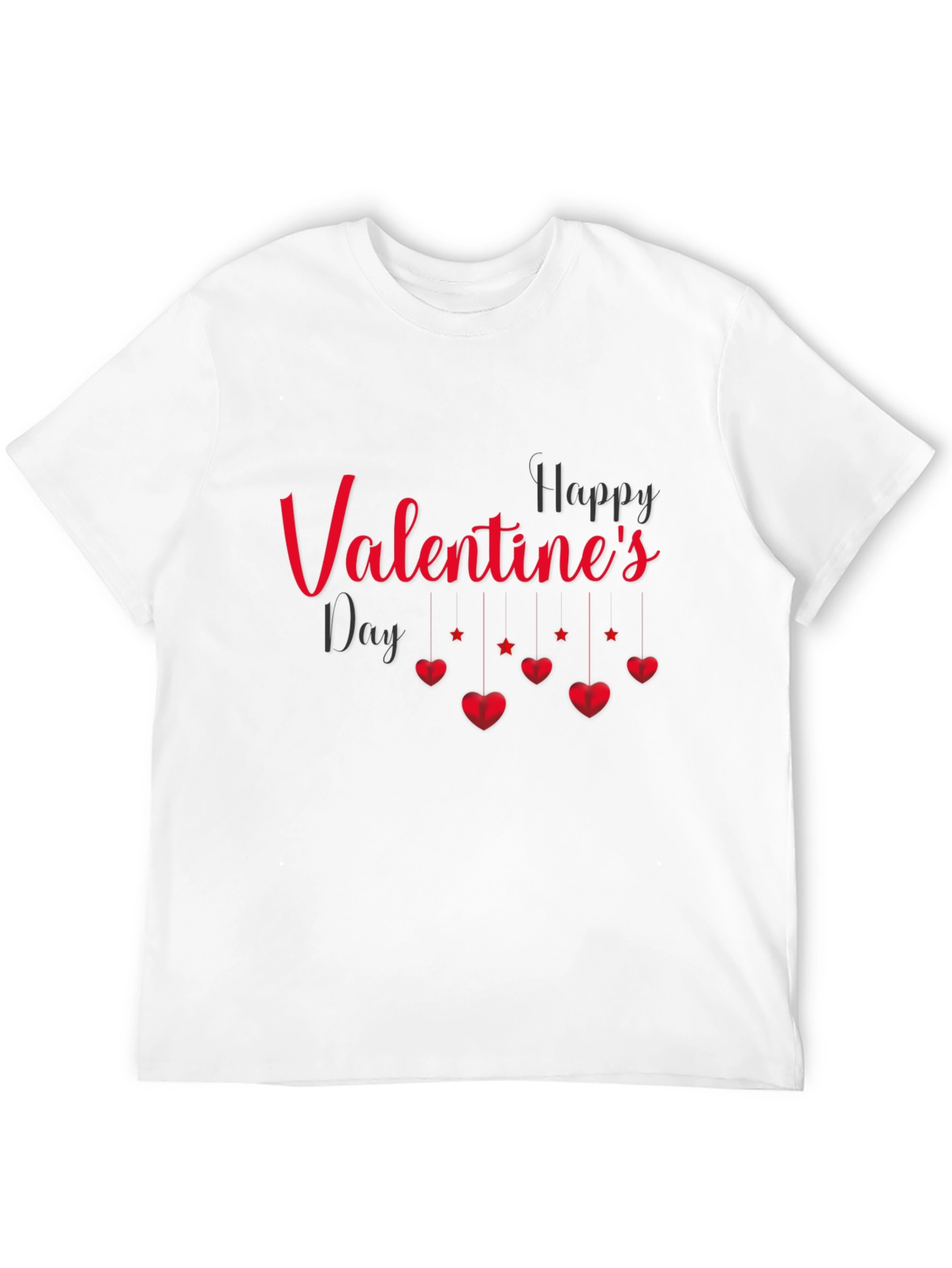 Valentines Day Graphic Tee - Black