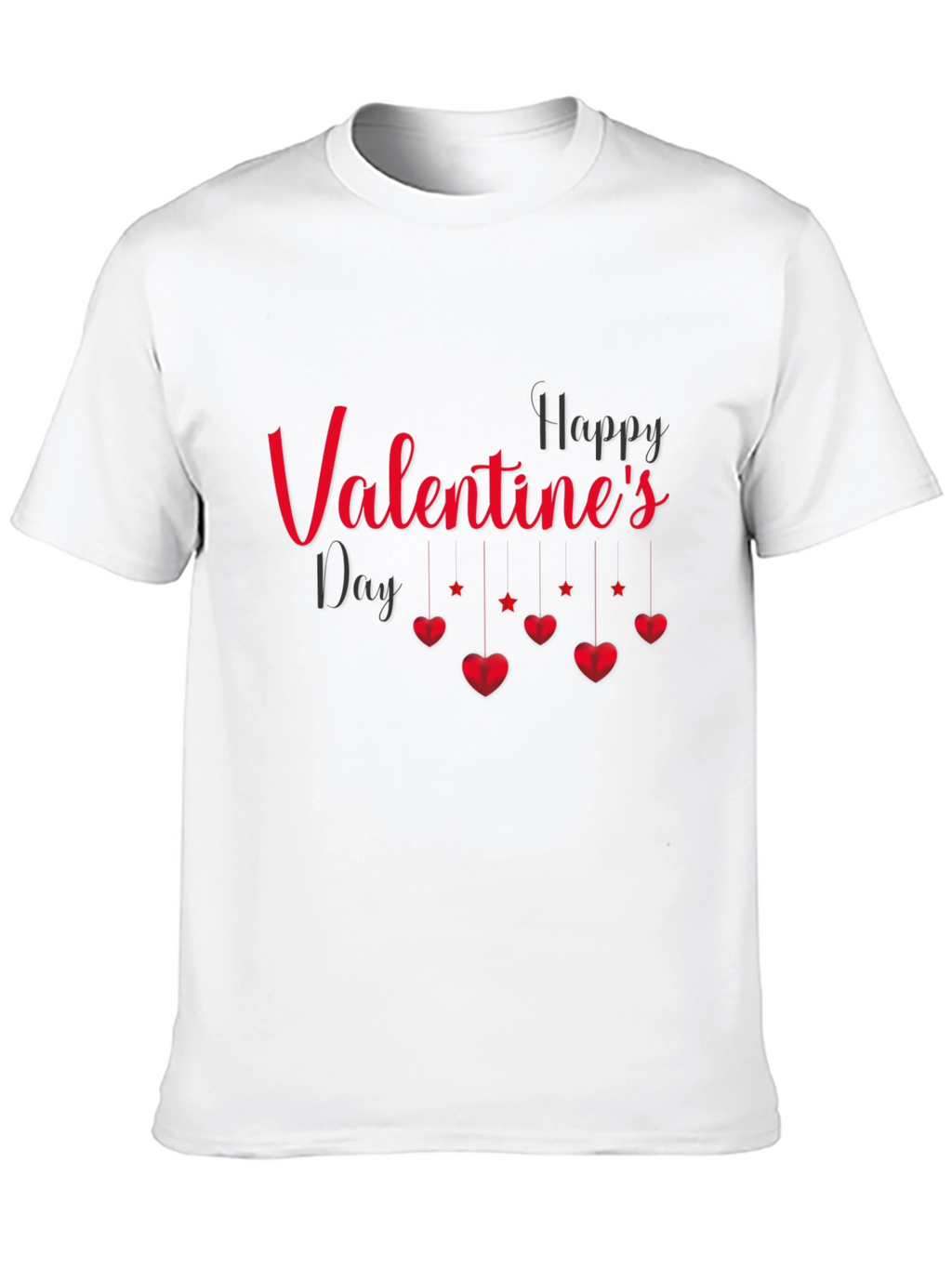 Valentines Day Graphic Tee - Black