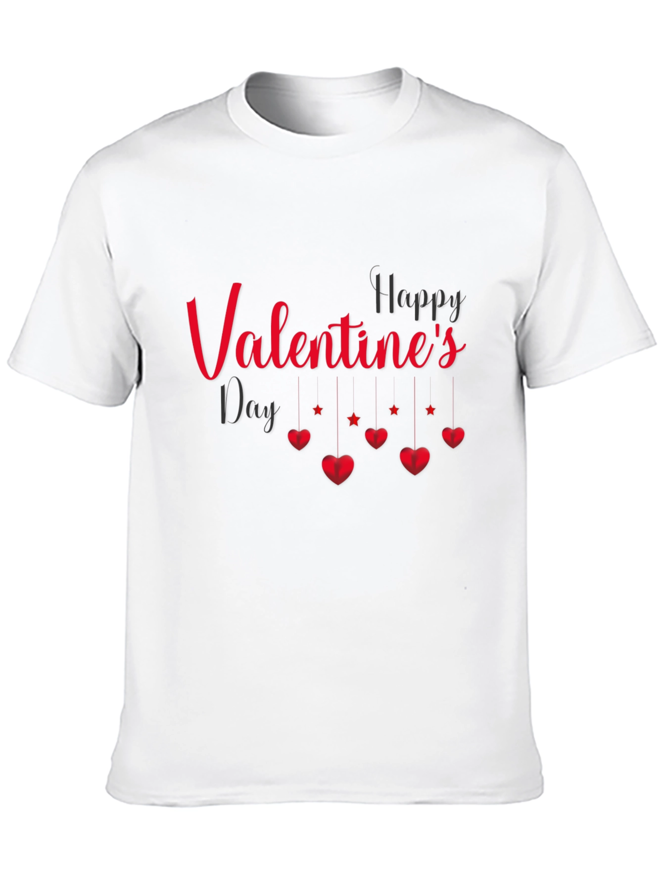 Valentines Day Graphic Tee - Black