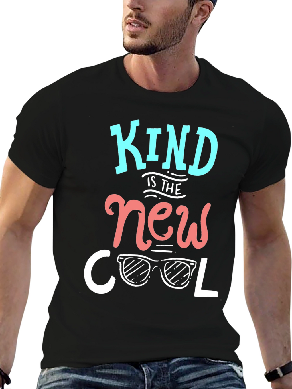 Kind is the New Cool Graphic Tee - Black
