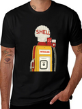 Retro Shell Petrol Pump T-Shirt