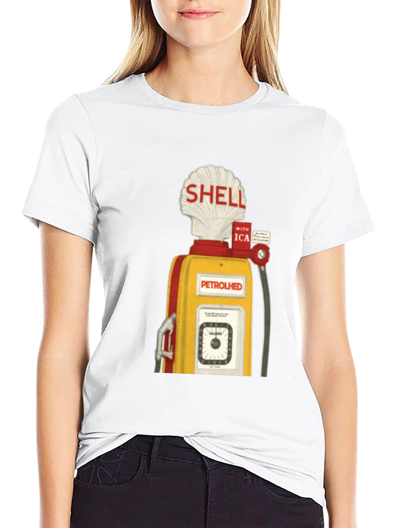 Retro Shell Petrol Pump T-Shirt