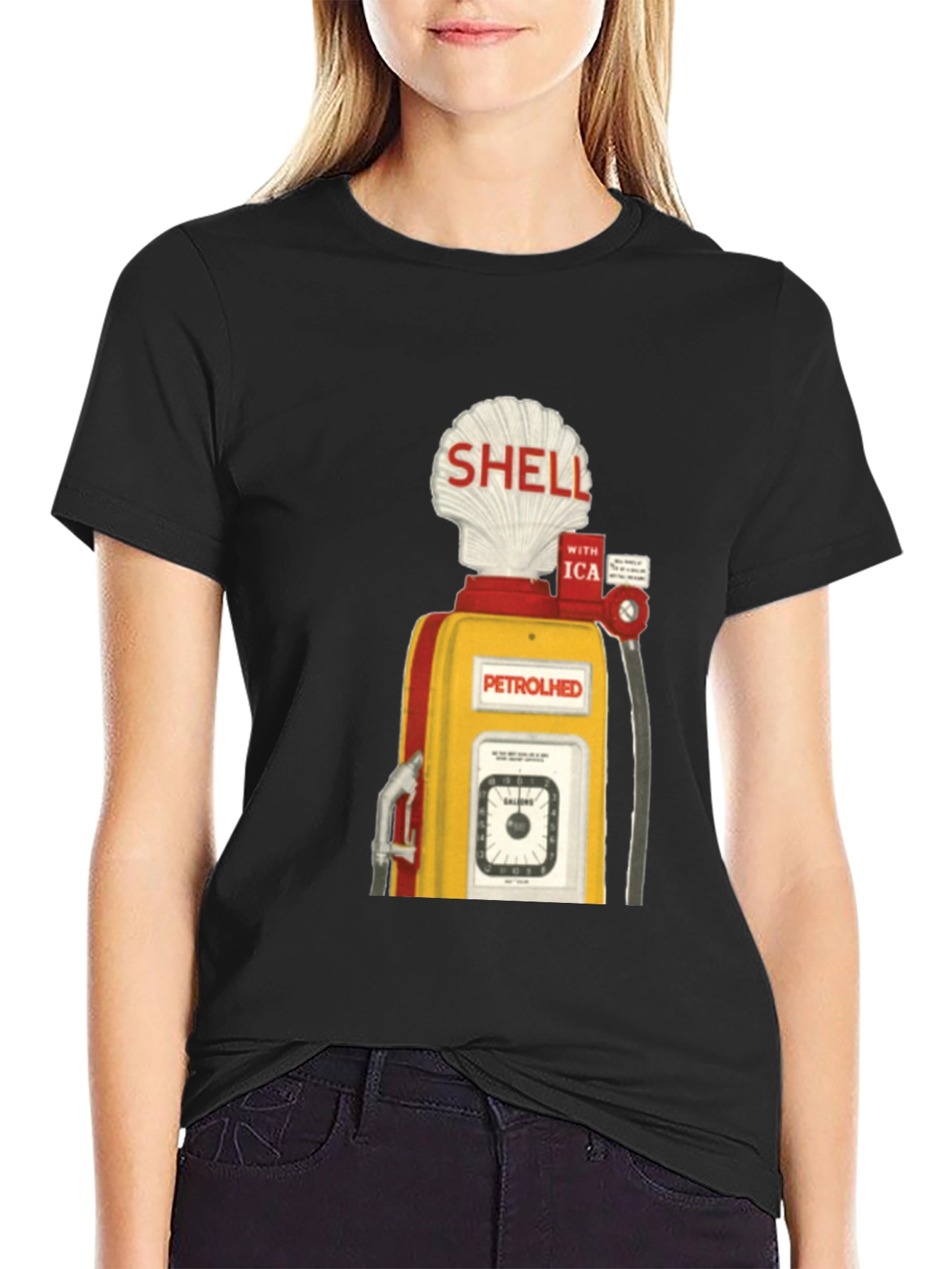 Retro Shell Petrol Pump T-Shirt