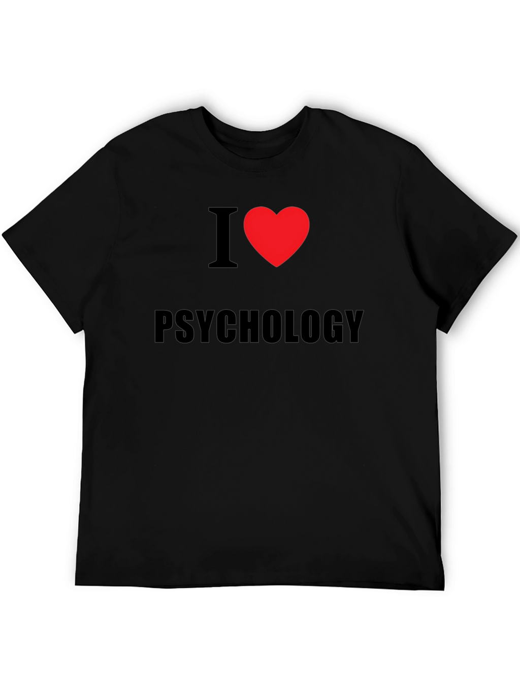 I Heart Psychology Tee - Classic Black T-Shirt
