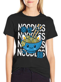 Kawaii Ramen Bowl T-Shirt - Noodle Lover Tee