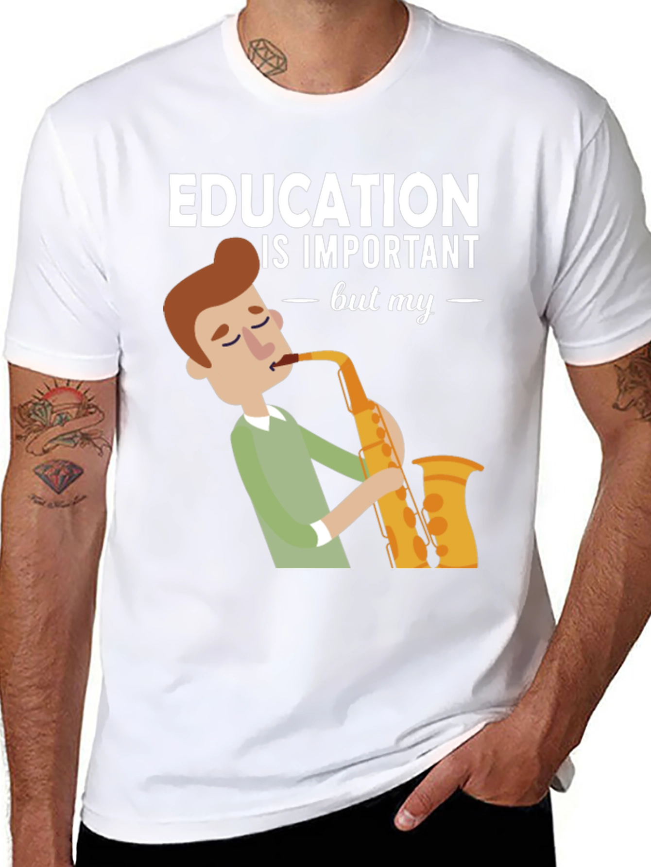 Education is Important Saxophone T-Shirt