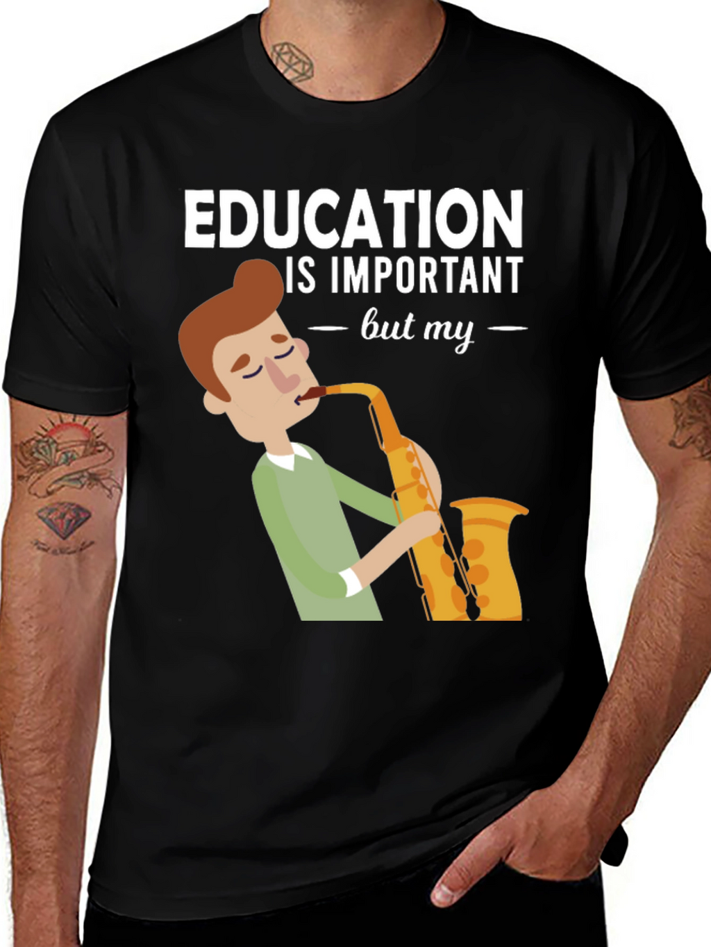 Education is Important Saxophone T-Shirt