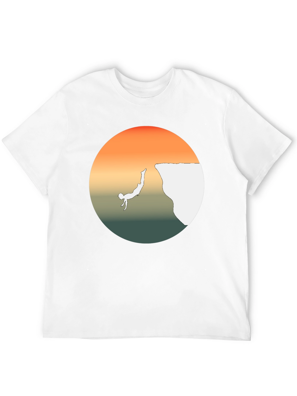 Cliff Diver Graphic Tee - Bold Statement T-Shirt
