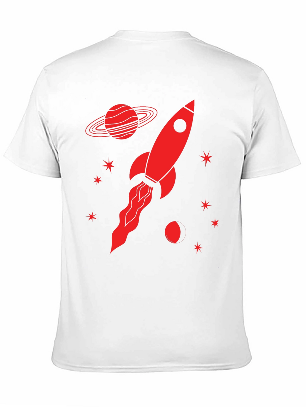 Rocket Planet Graphic T-Shirt - Black
