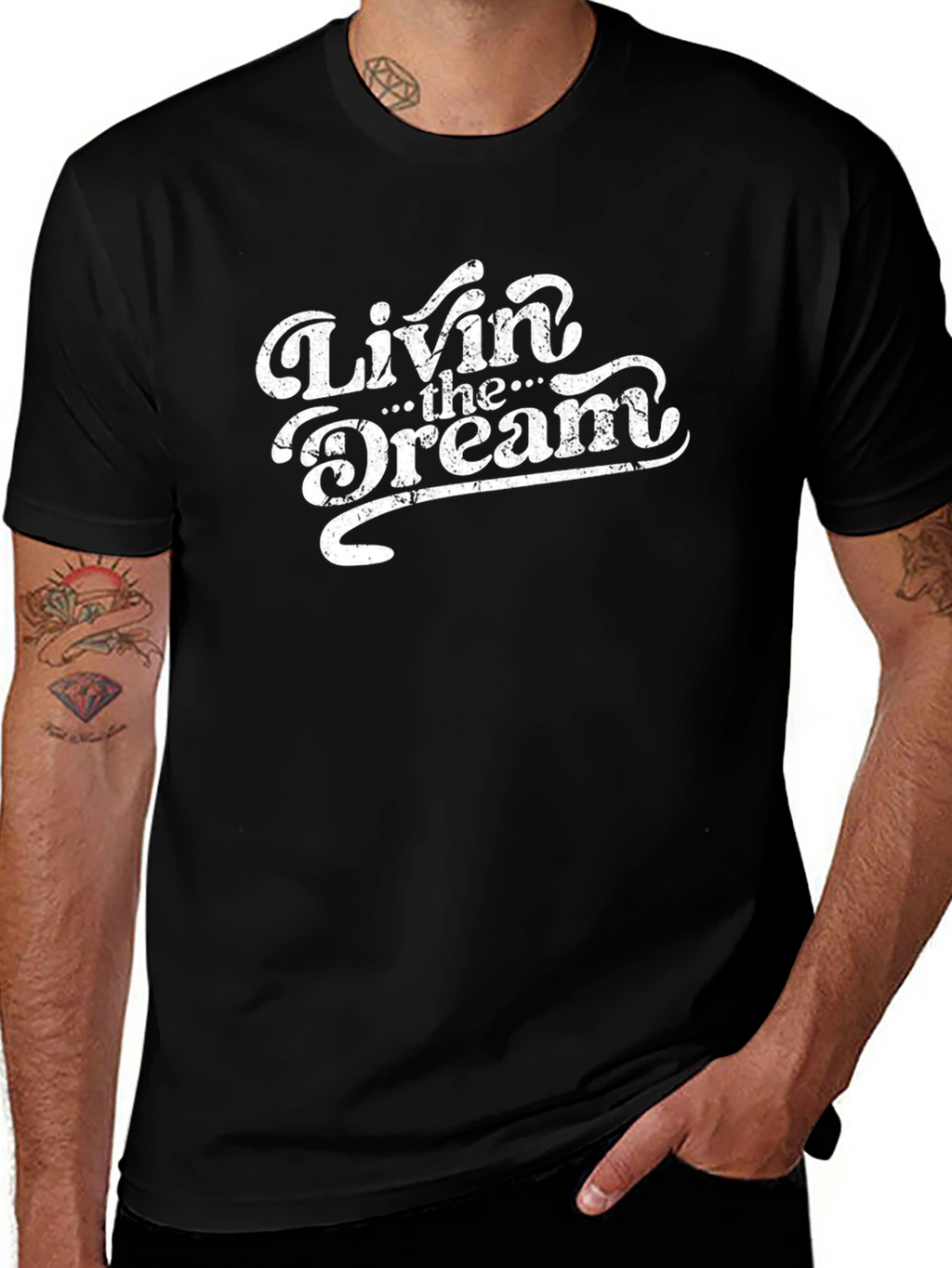 Livin The Dream Graphic Tee - Classic Style