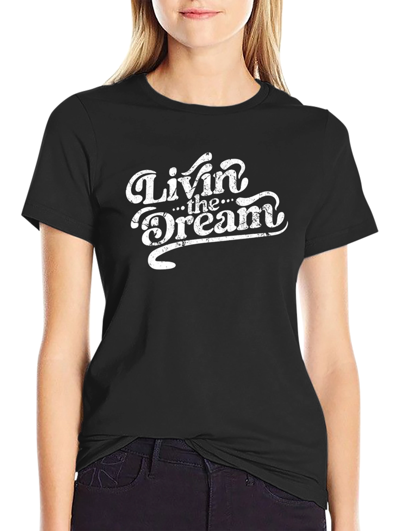 Livin The Dream Graphic Tee - Classic Style