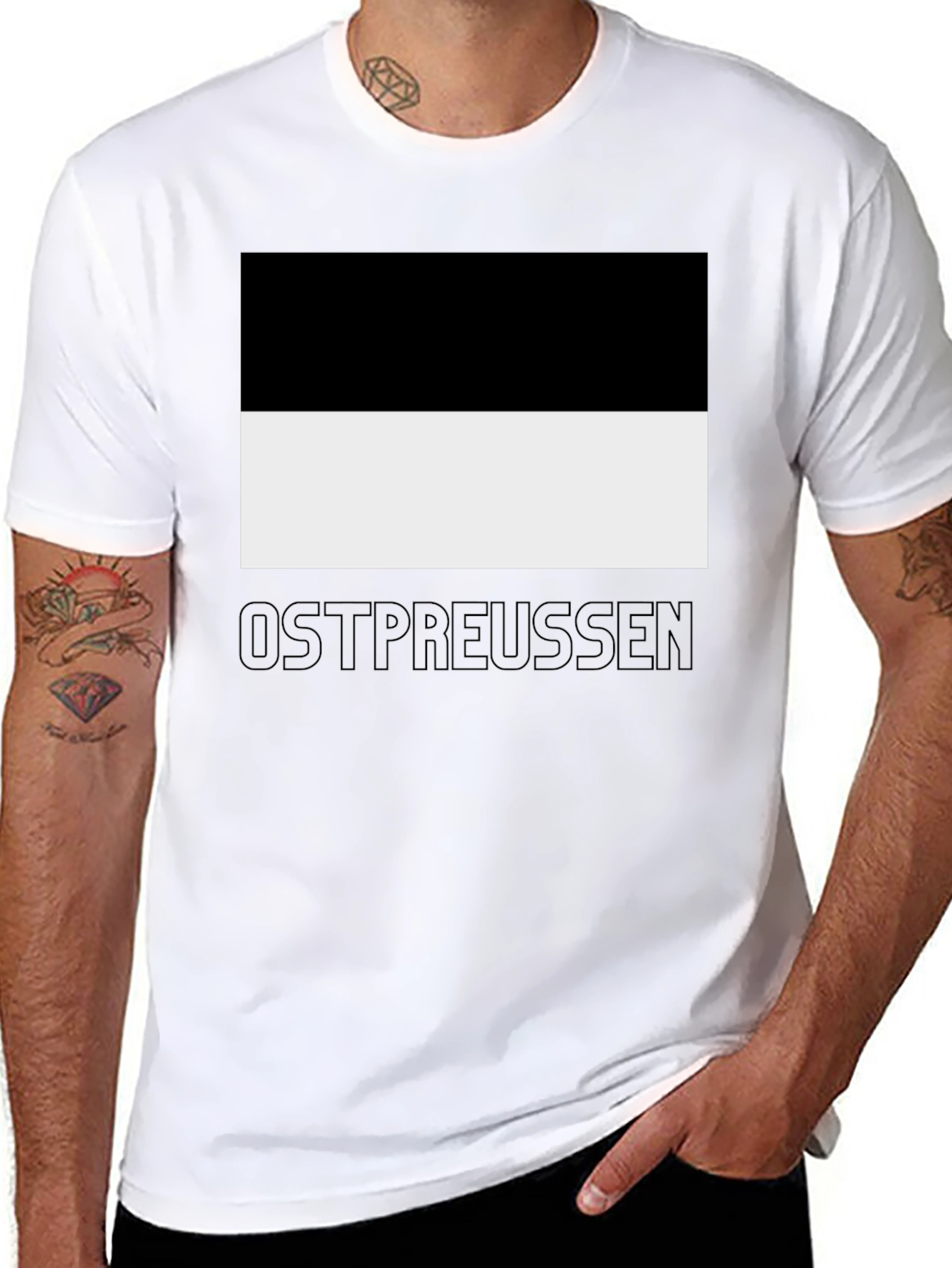 Ostpreussen Flag T-Shirt - Classic Design