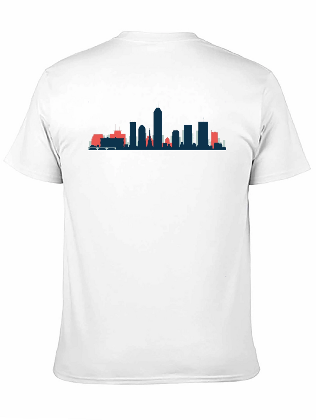 Cityscape Silhouette Graphic Tee - Black