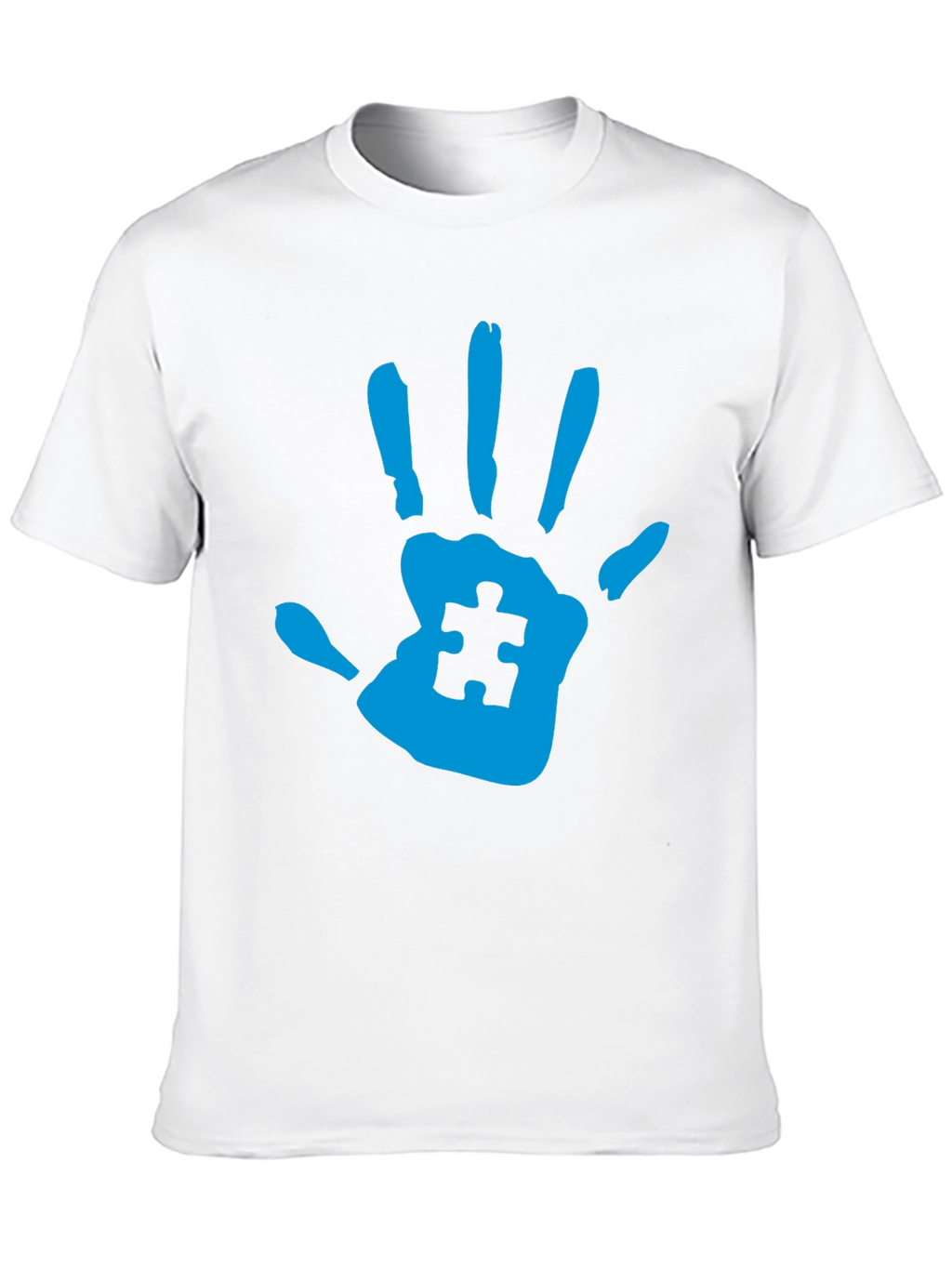 Autism Awareness Handprint Tee - Black