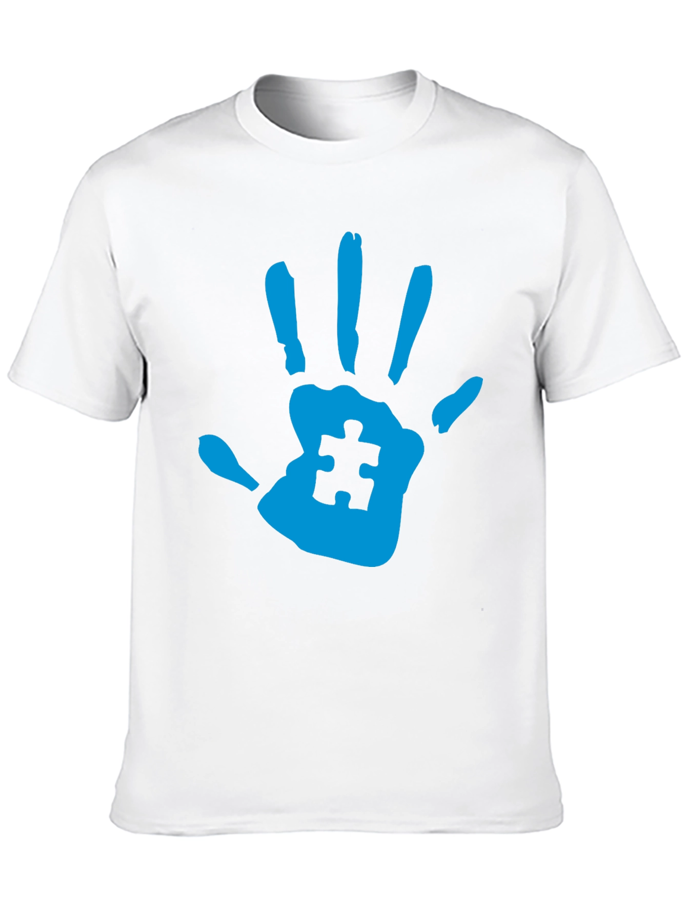Autism Awareness Handprint Tee - Black