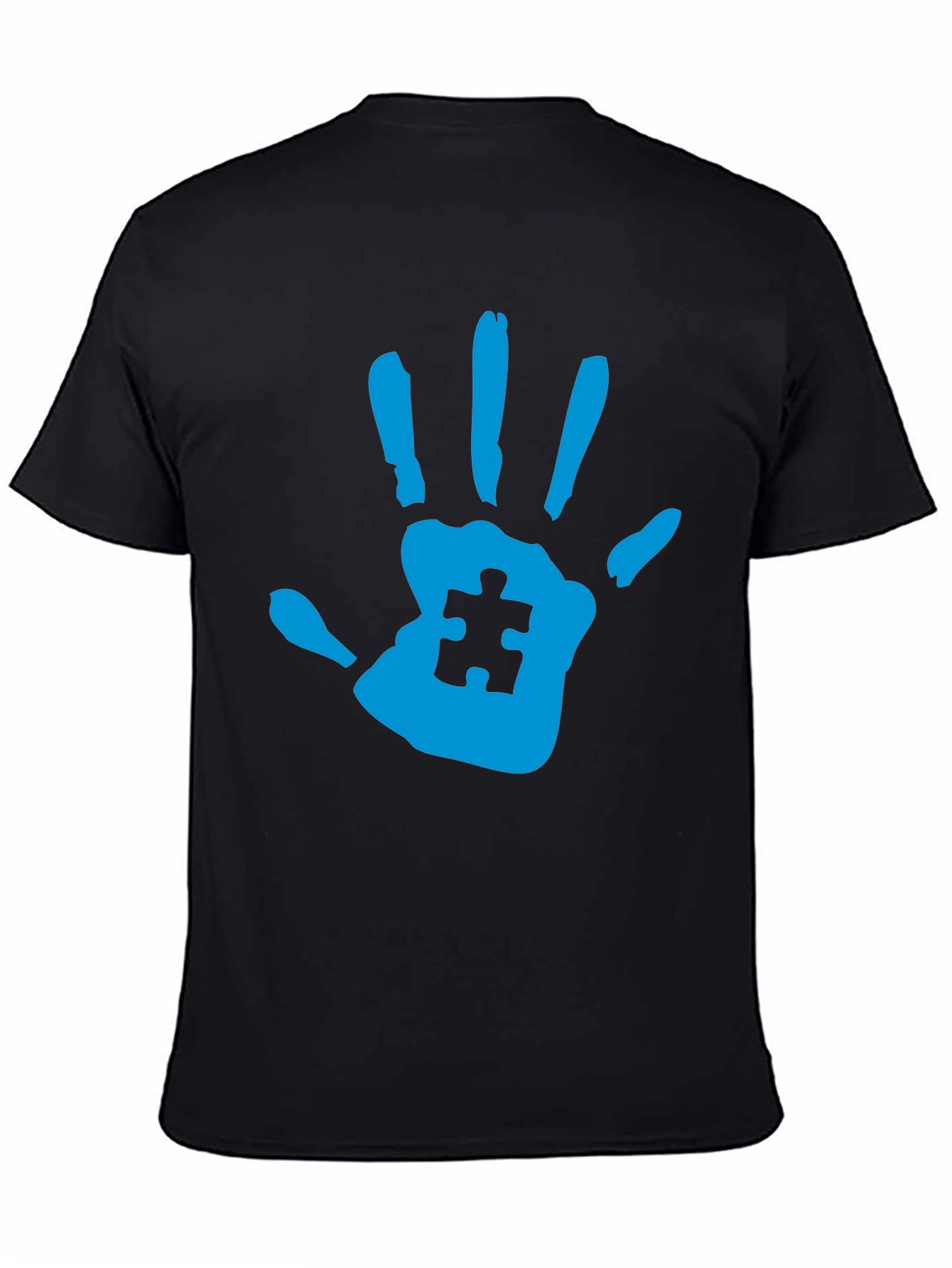 Autism Awareness Handprint Tee - Black