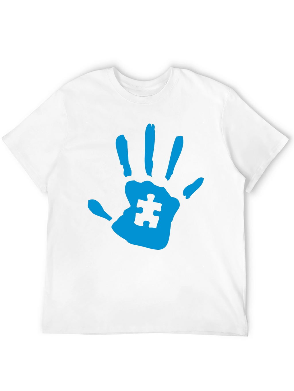 Autism Awareness Handprint Tee - Black