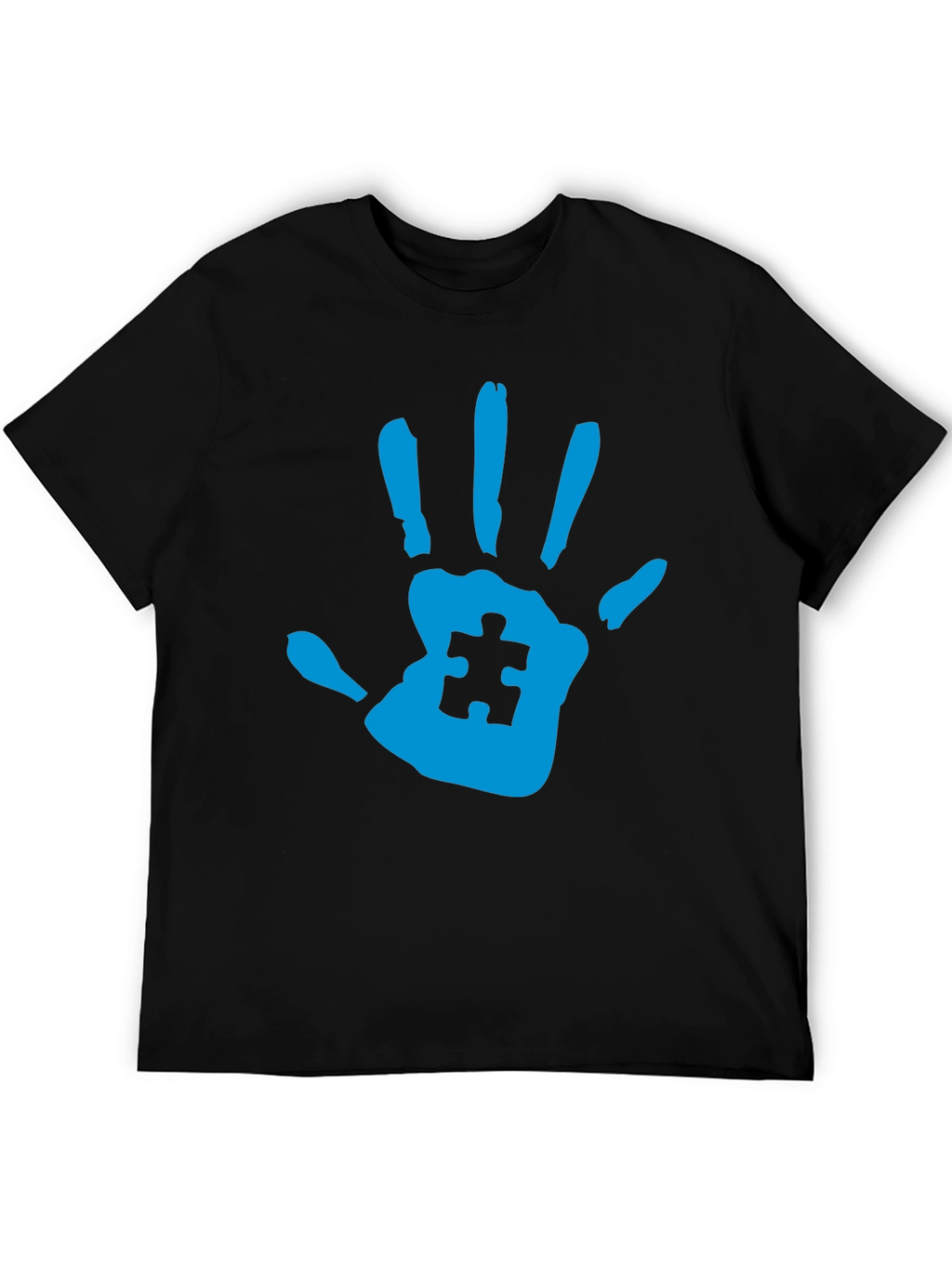 Autism Awareness Handprint Tee - Black