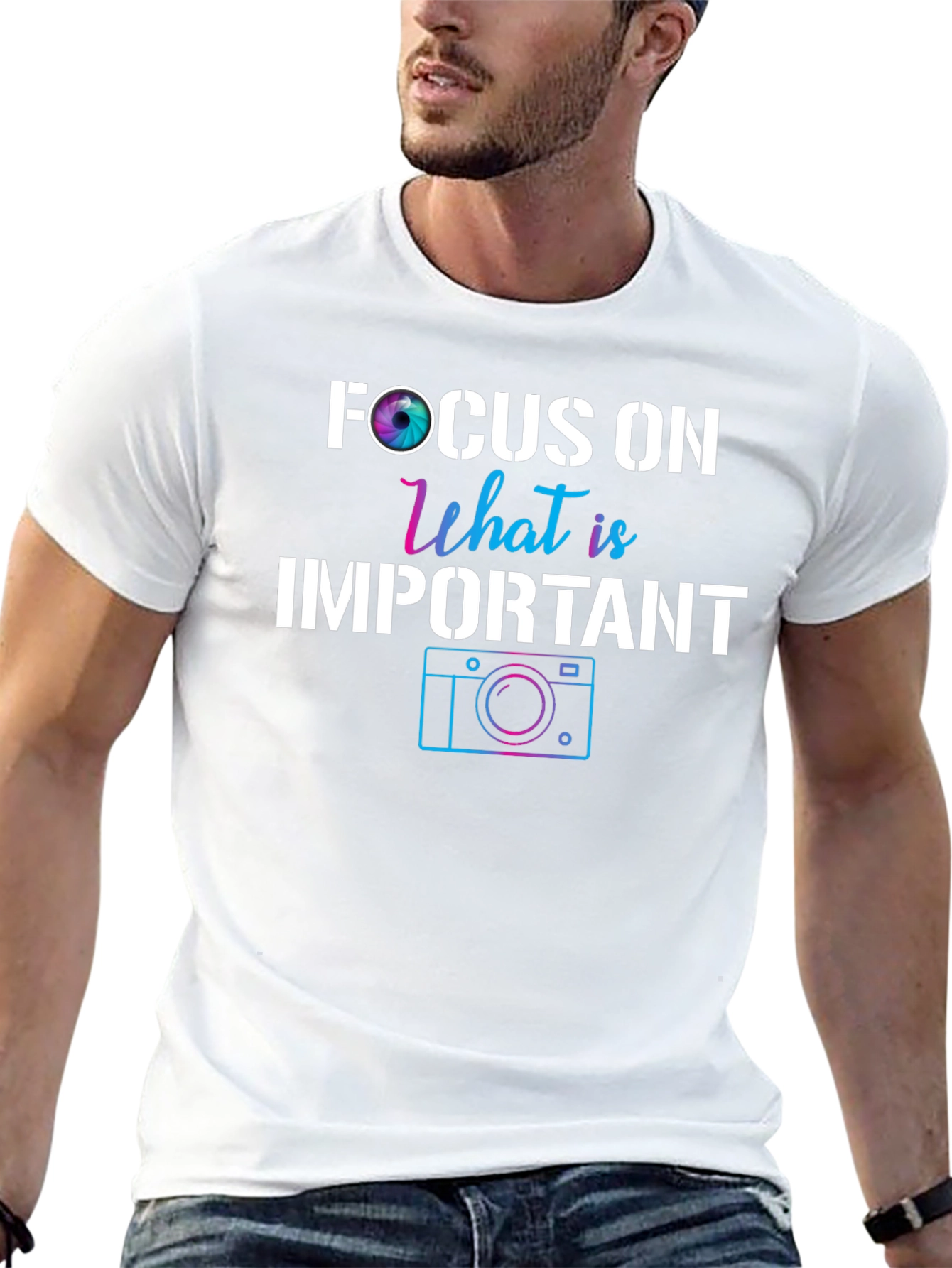 Focus On What is Important Camera T-Shirt