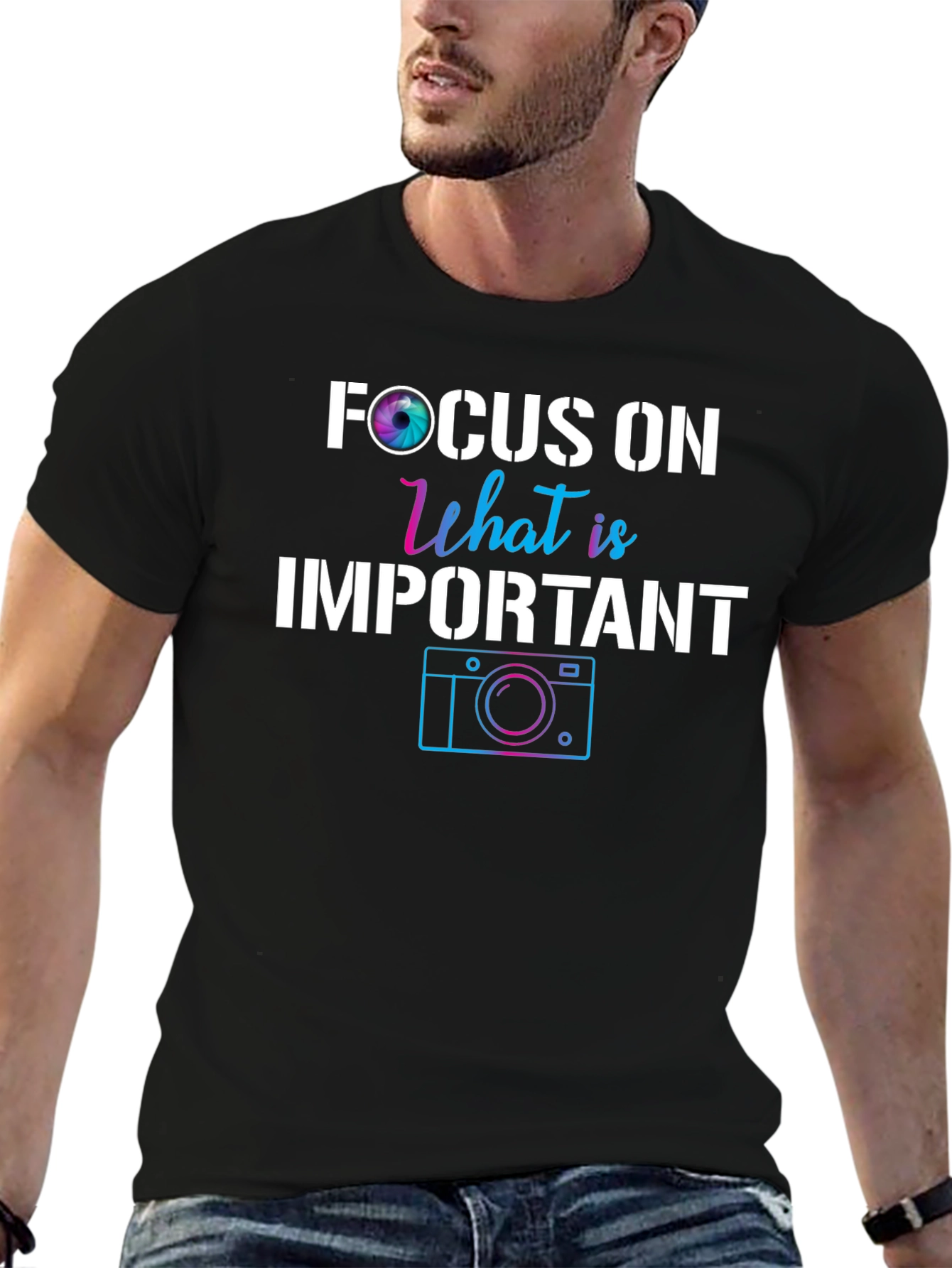 Focus On What is Important Camera T-Shirt