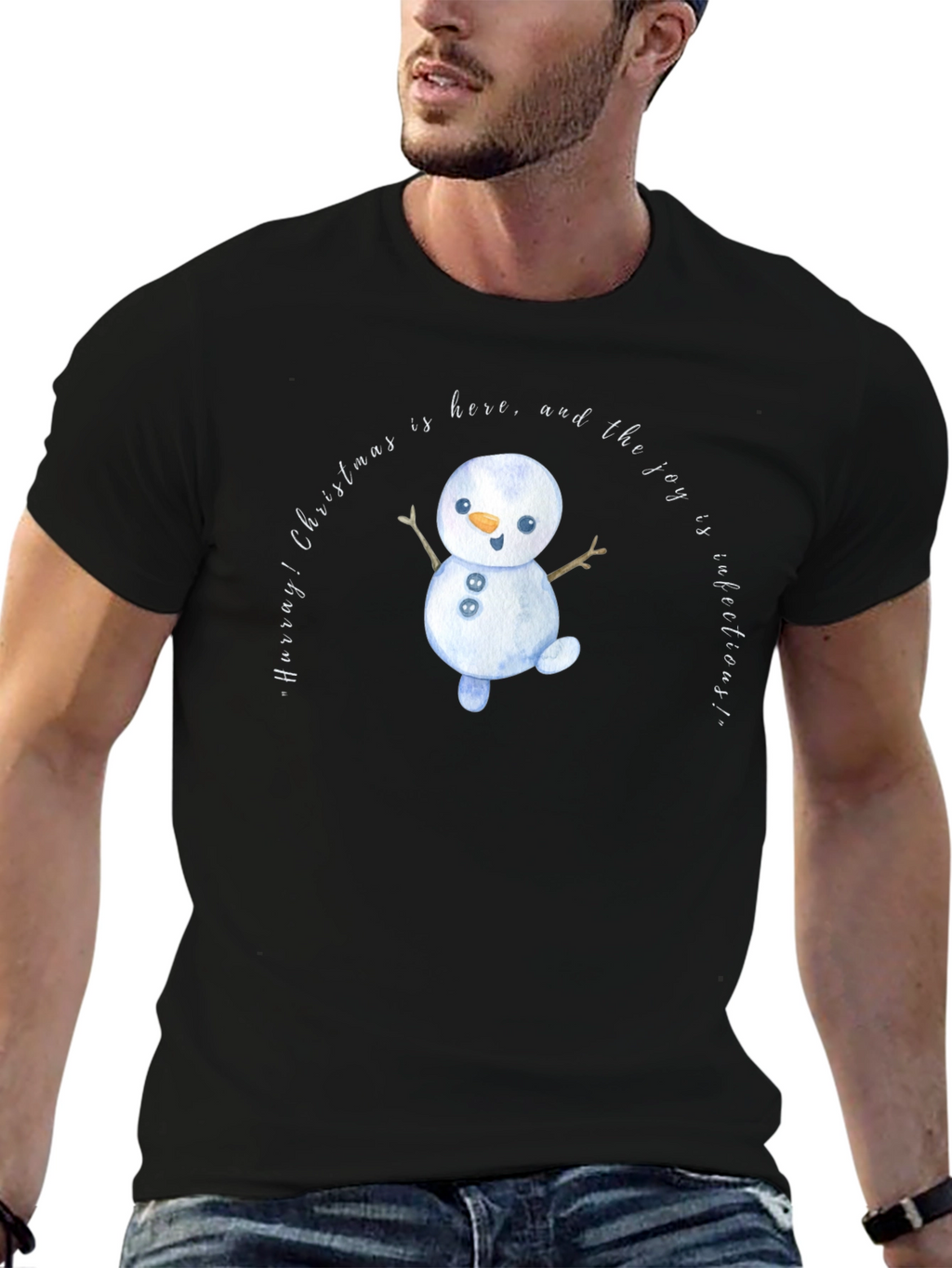 Christmas Snowman Graphic Tee