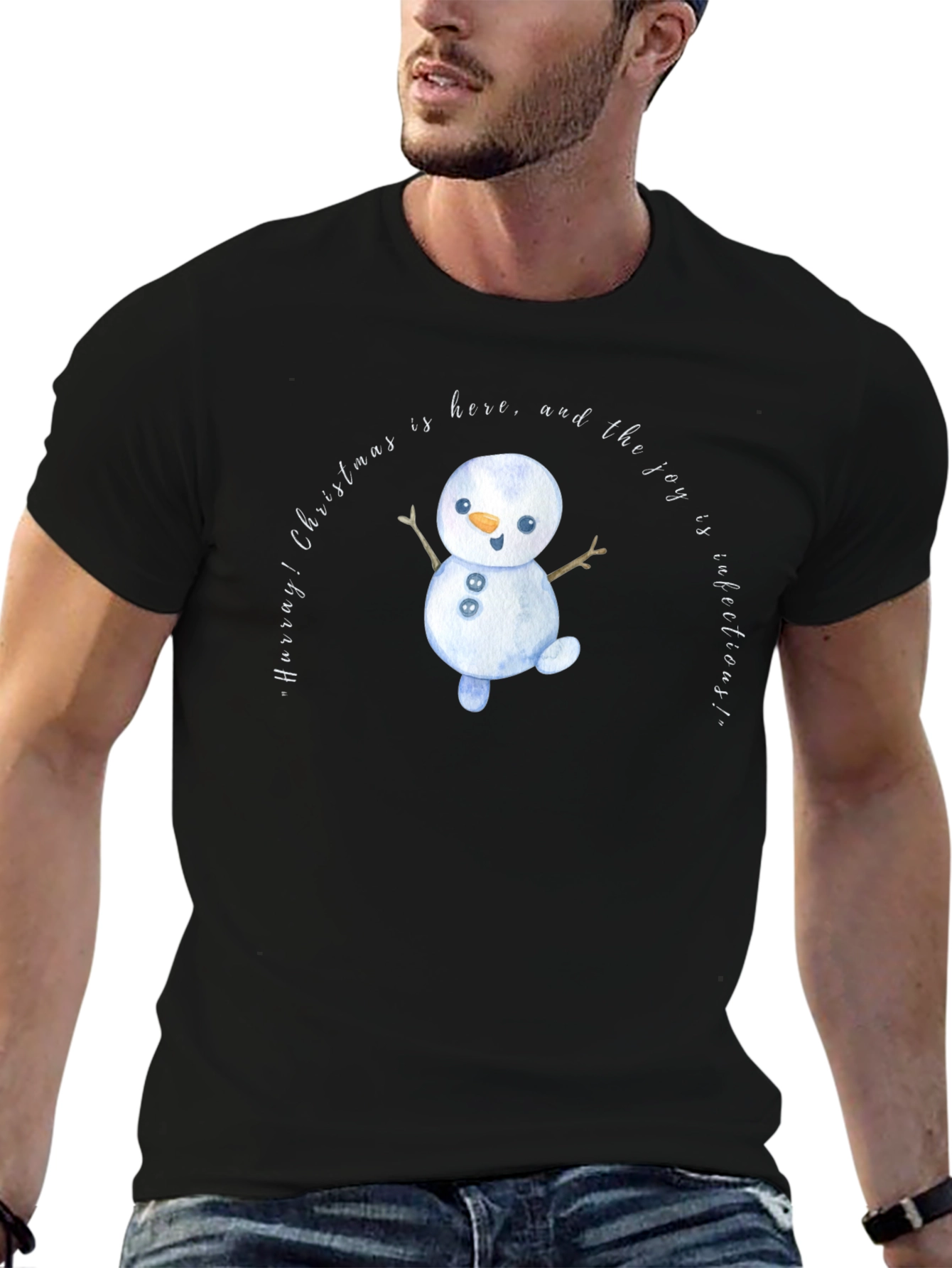 Christmas Snowman Graphic Tee