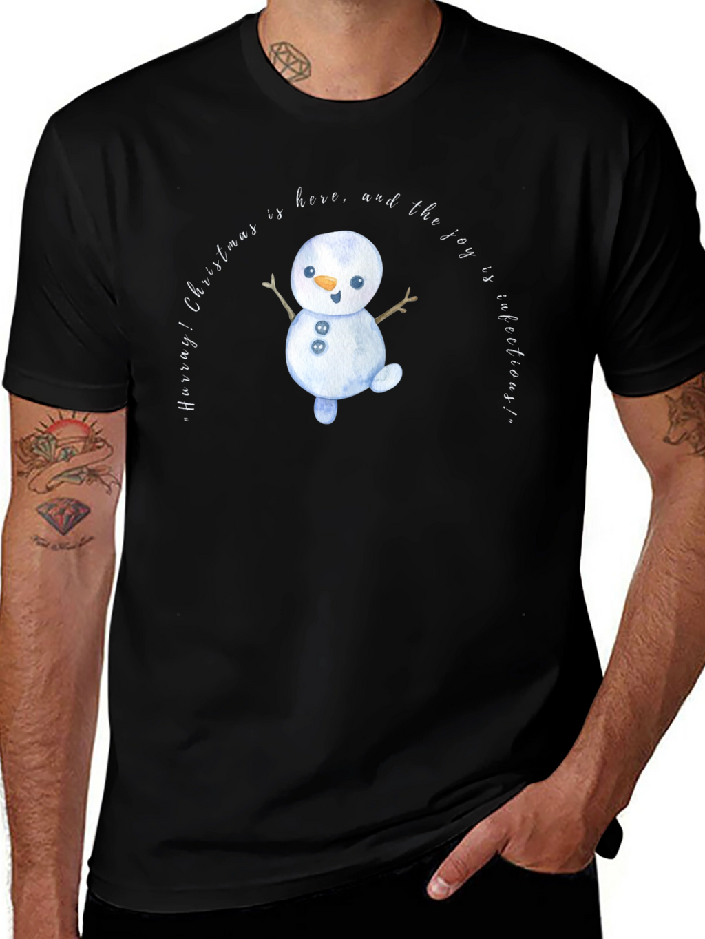 Christmas Snowman Graphic Tee