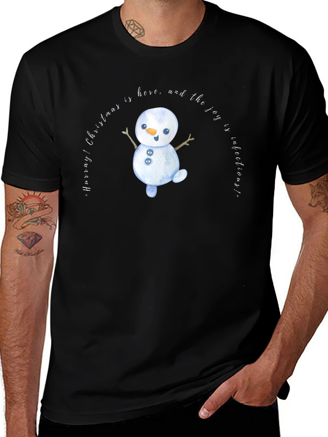 Christmas Snowman Graphic Tee