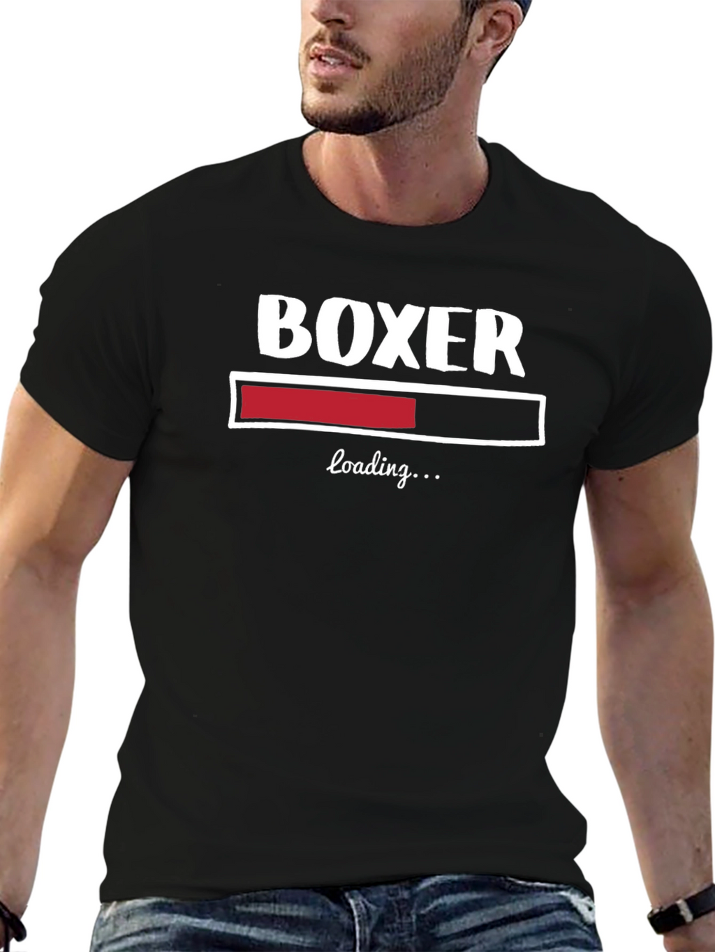 Boxer Loading Funny T-Shirt