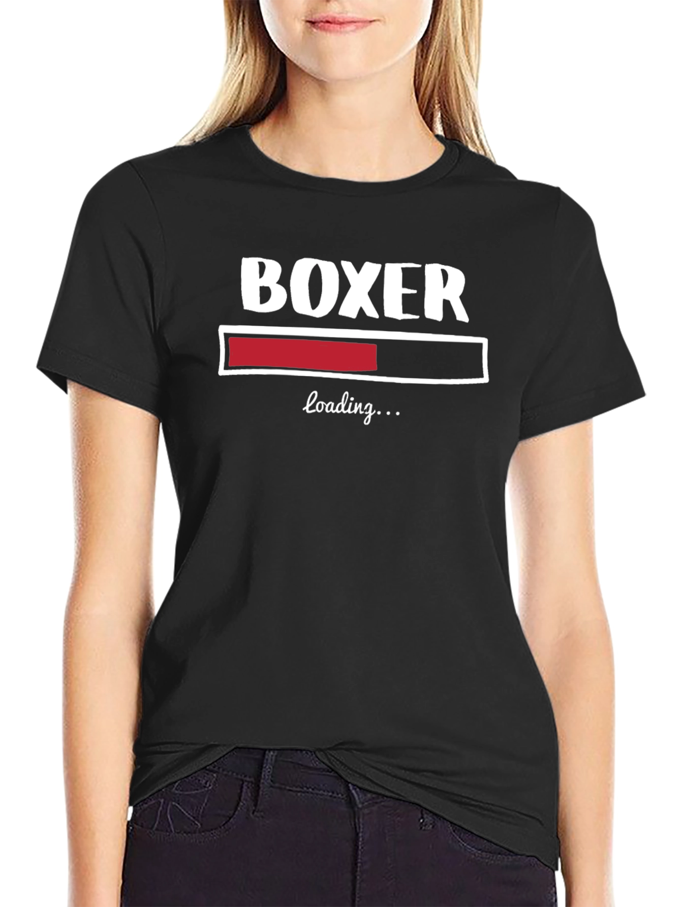 Boxer Loading Funny T-Shirt