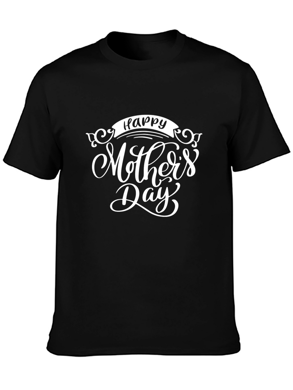 Happy Mothers Day T-Shirt - Black Holiday Tee