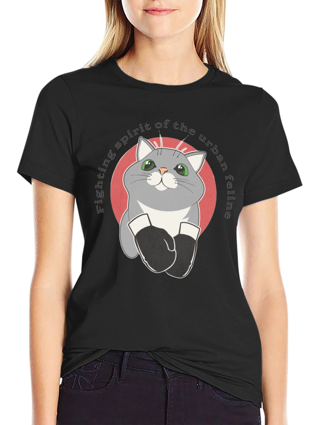 Urban Feline Boxer T-Shirt