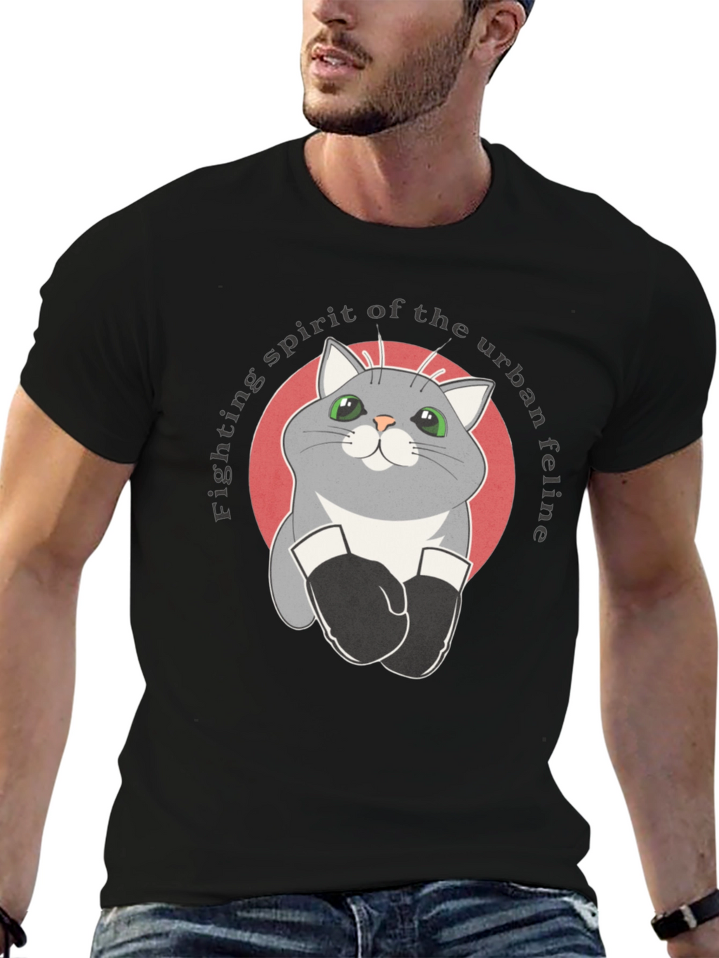 Urban Feline Boxer T-Shirt
