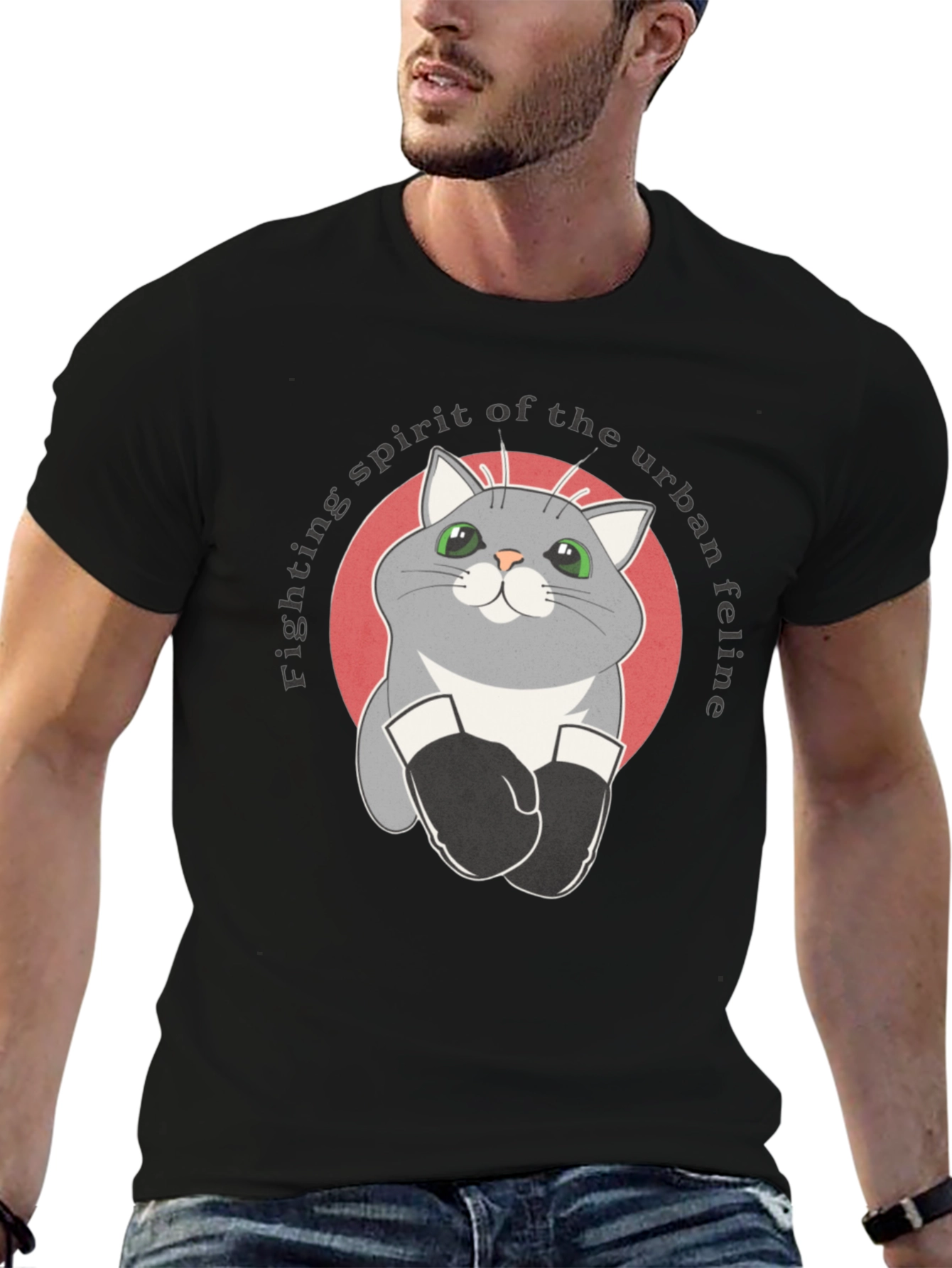 Urban Feline Boxer T-Shirt