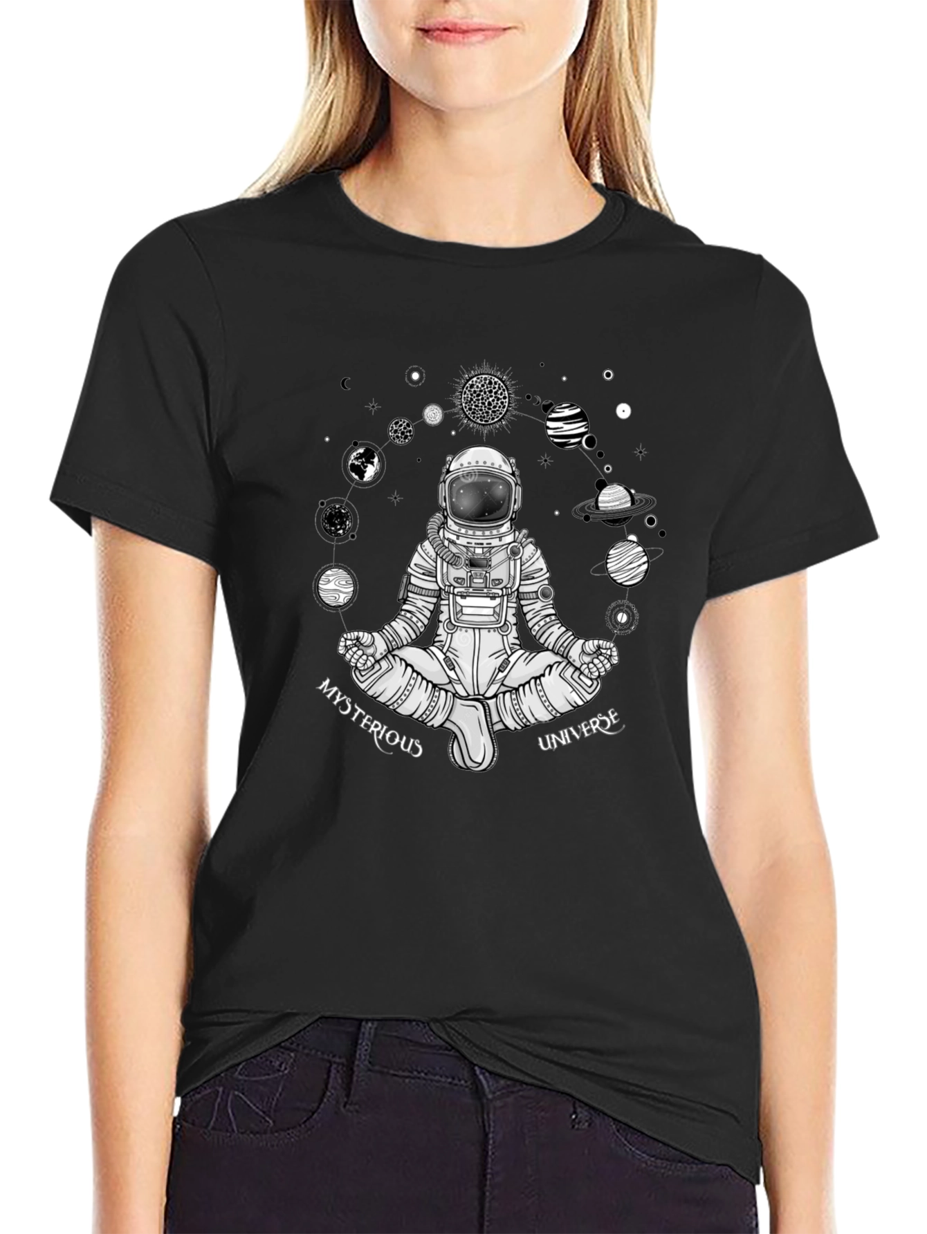 Mysterious Universe Astronaut Graphic Tee