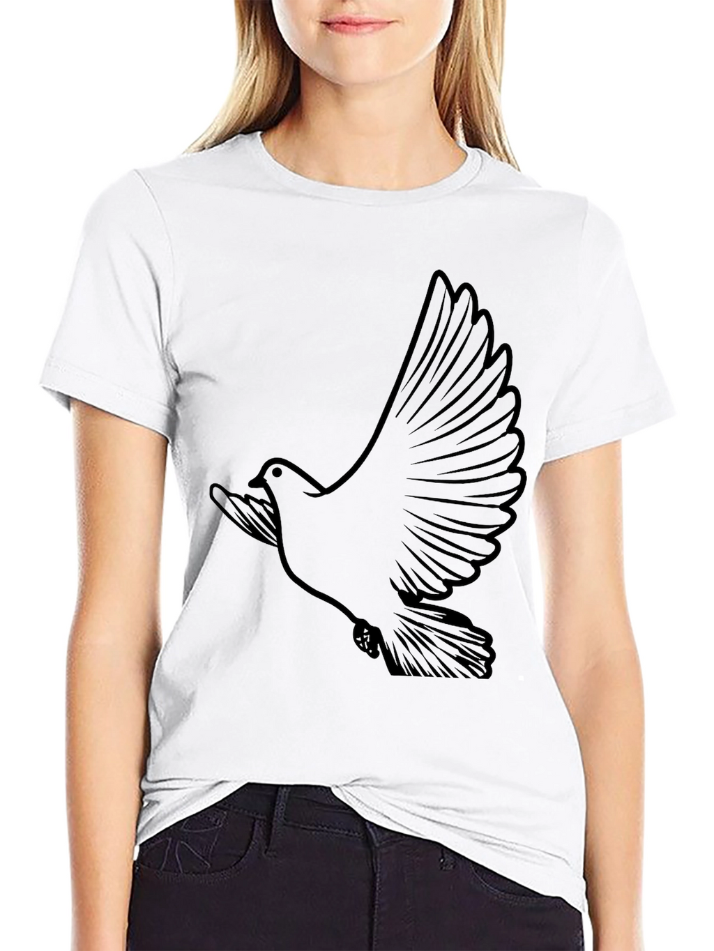 Dove Graphic Tee - Classic Black T-Shirt