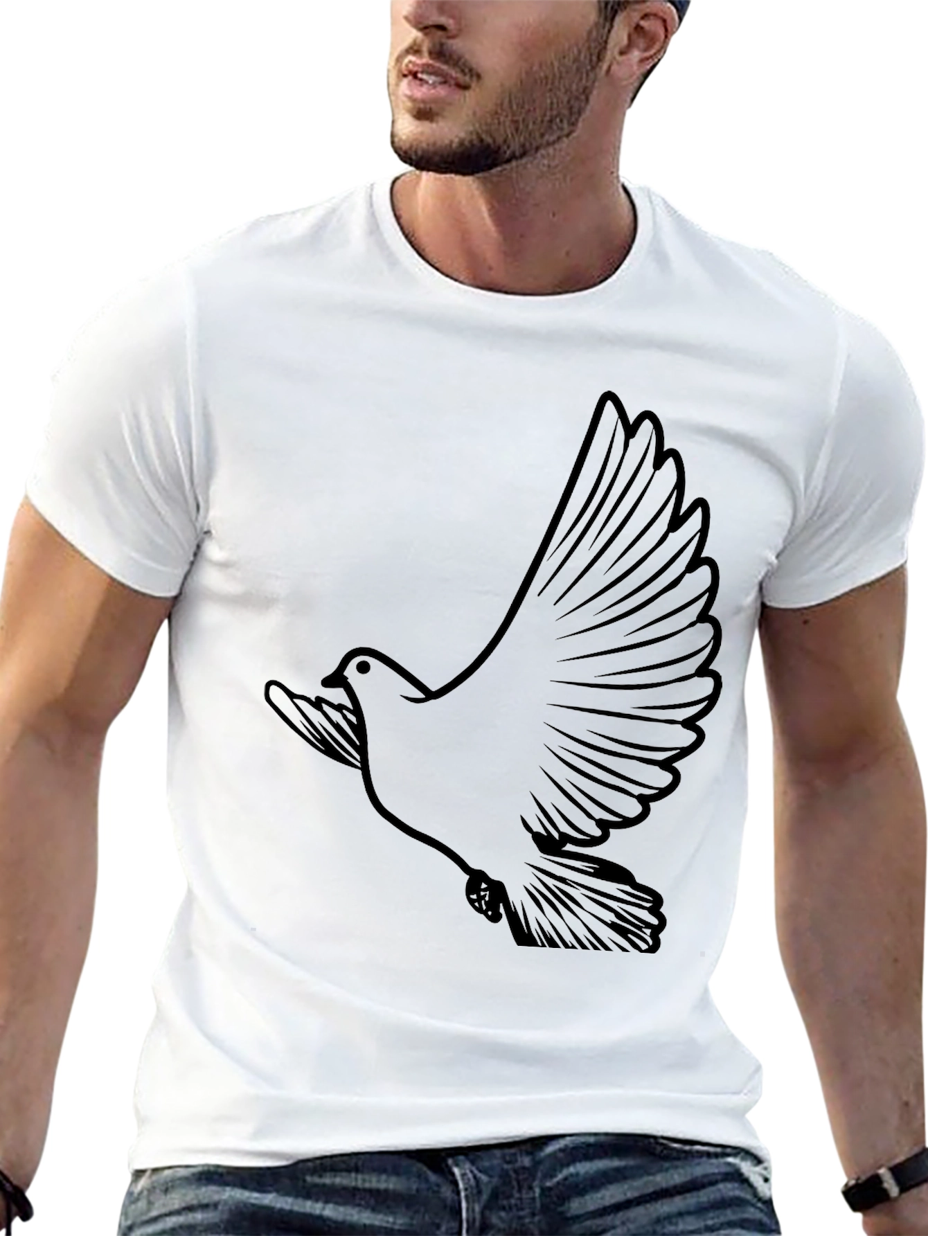 Dove Graphic Tee - Classic Black T-Shirt