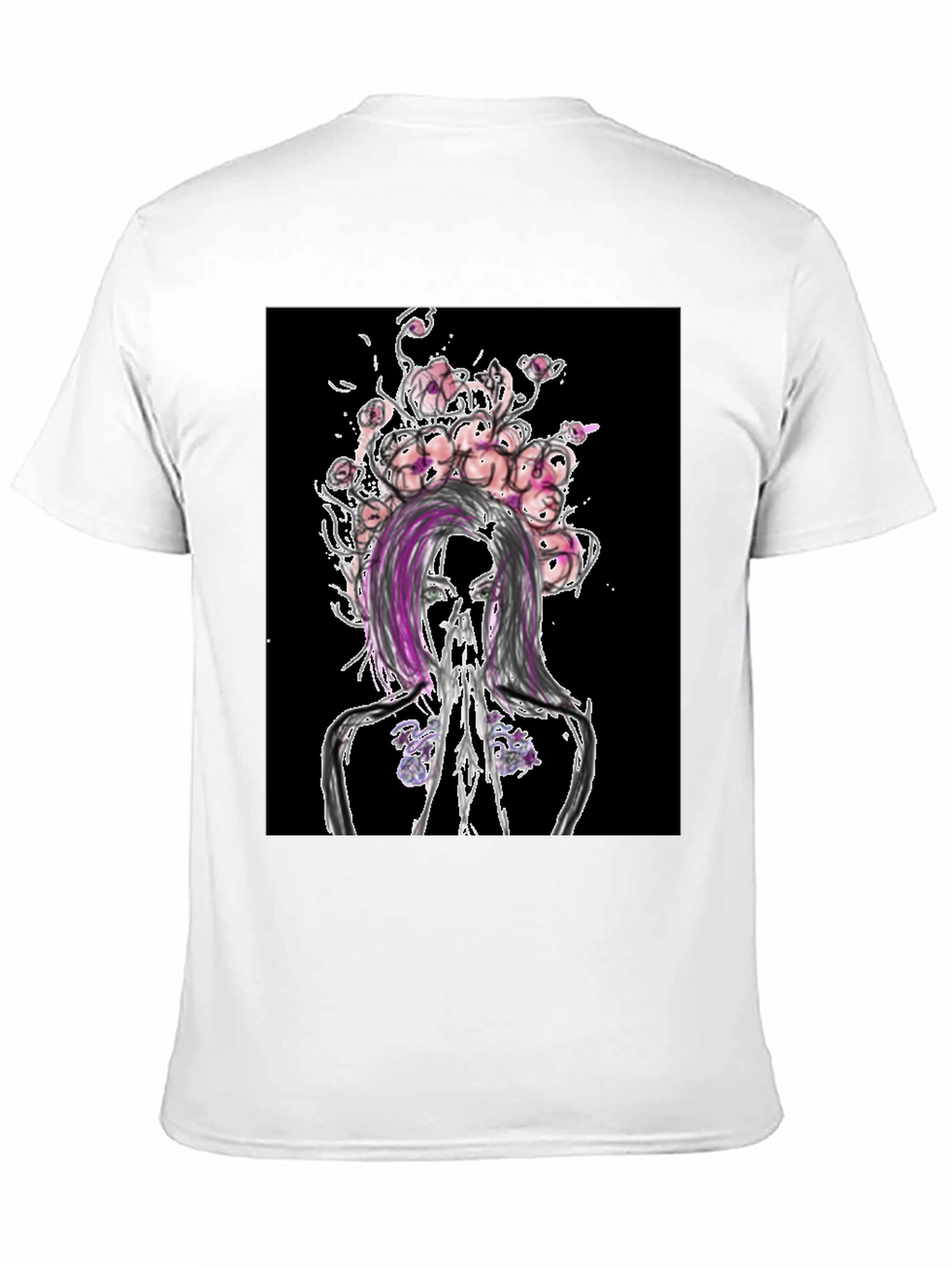 Floral Anatomy Black Graphic Tee