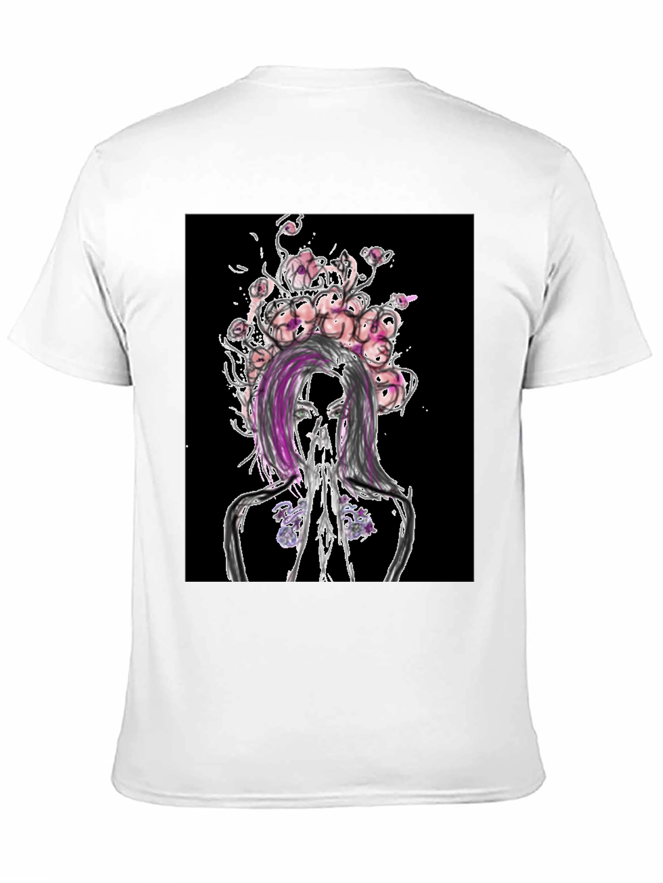 Floral Anatomy Black Graphic Tee