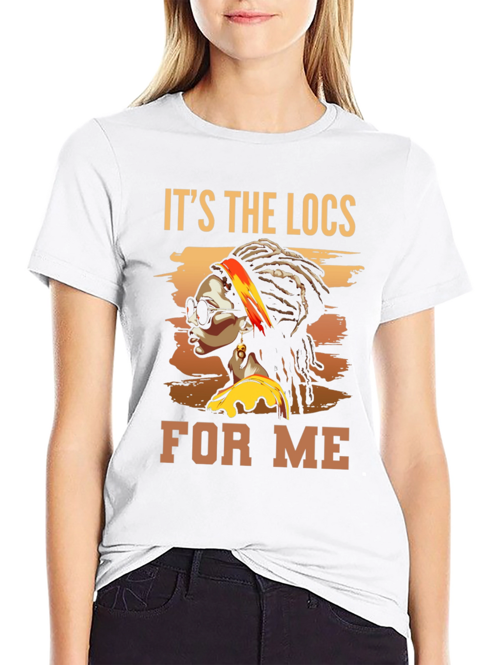 Its the Locs for Me Black T-Shirt