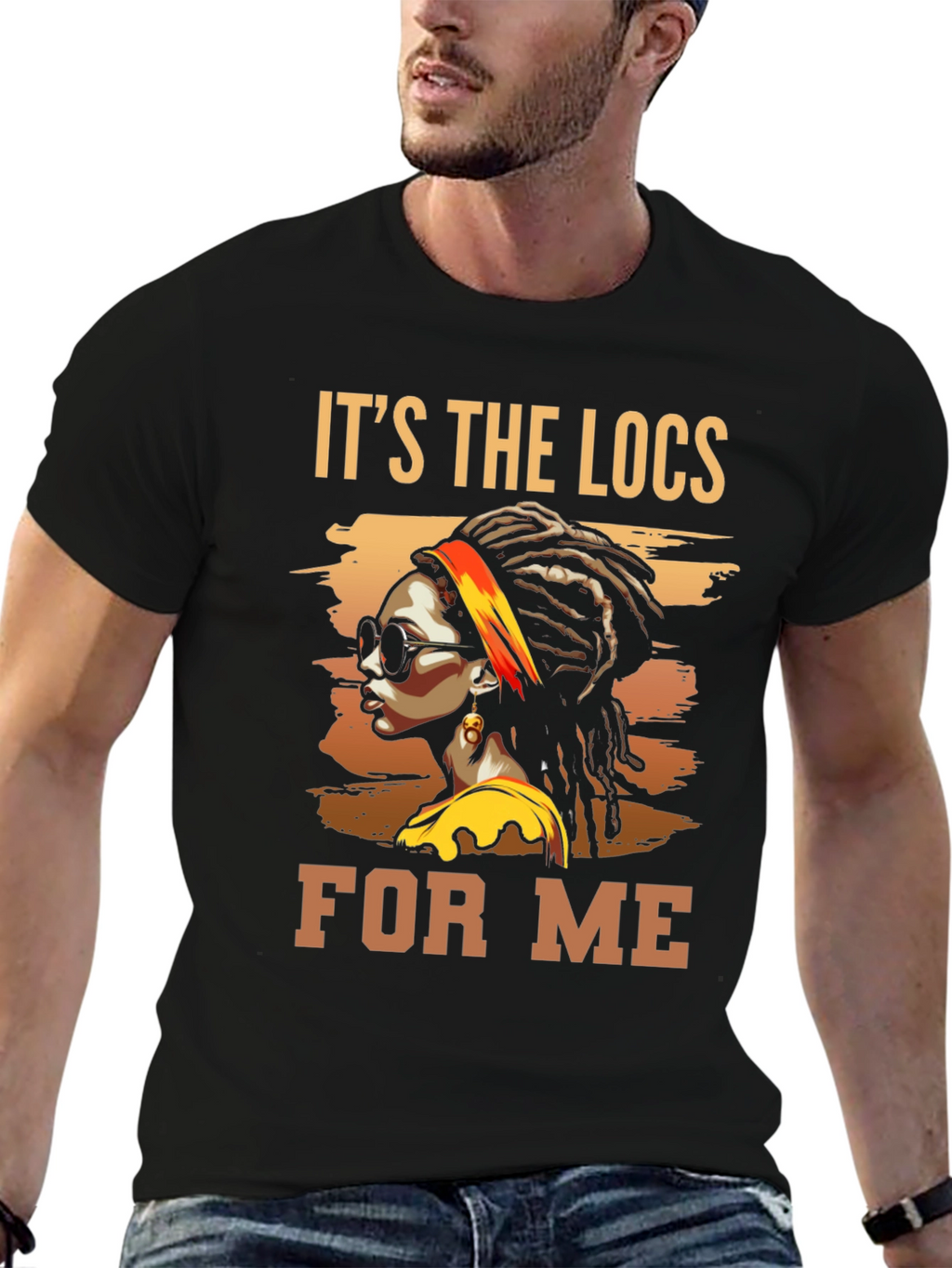 Its the Locs for Me Black T-Shirt