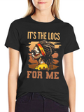 Its the Locs for Me Black T-Shirt