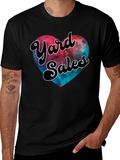 Yard Sales Heart Graphic Tee - Casual Comfort