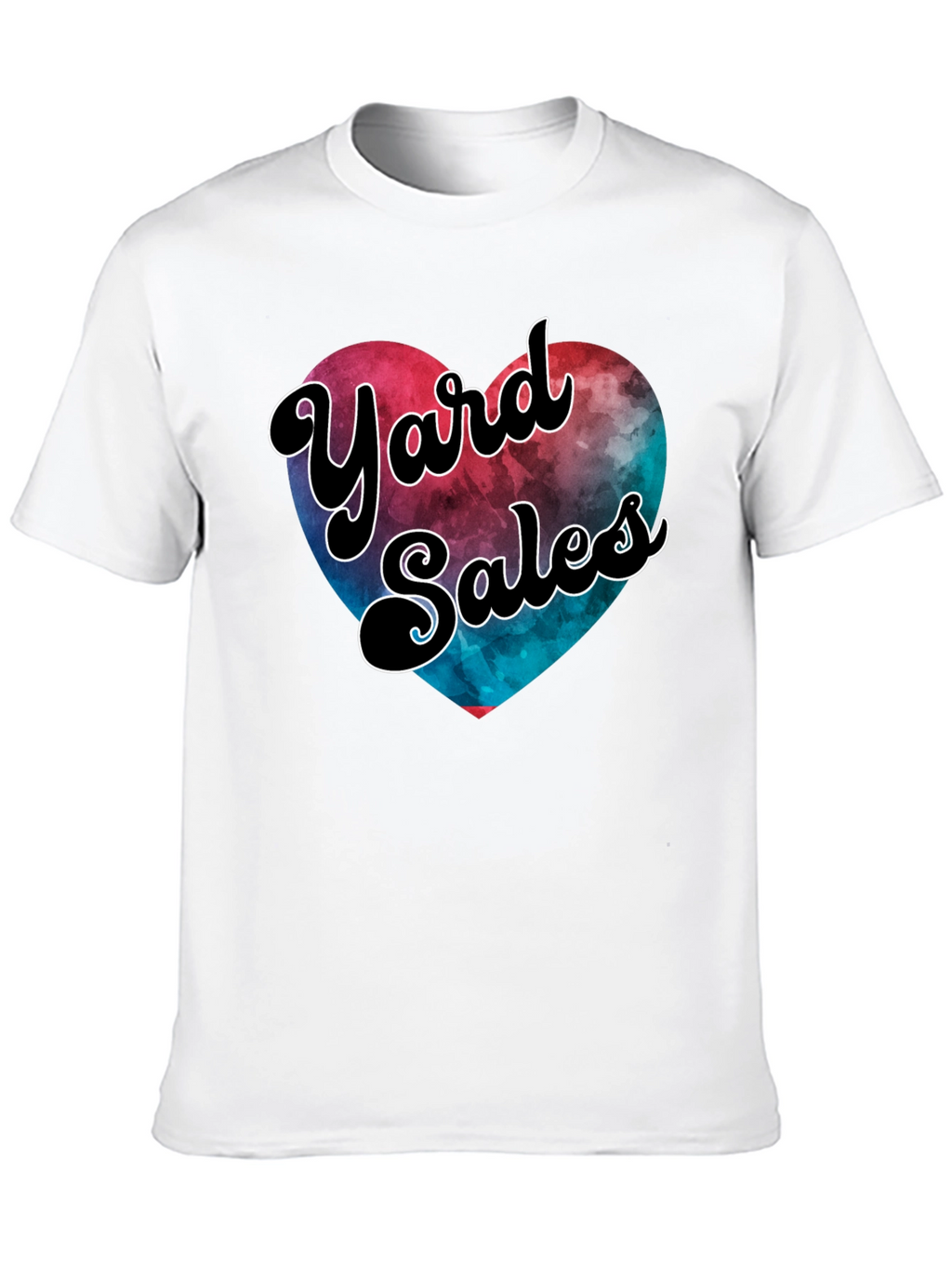 Yard Sales Heart Graphic Tee - Casual Comfort