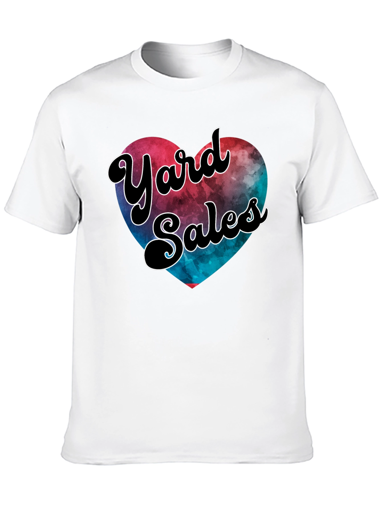 Yard Sales Heart Graphic Tee - Casual Comfort