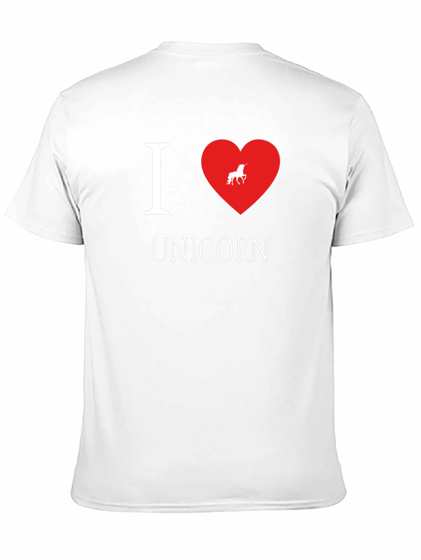 I Heart Unicorn Black T-Shirt