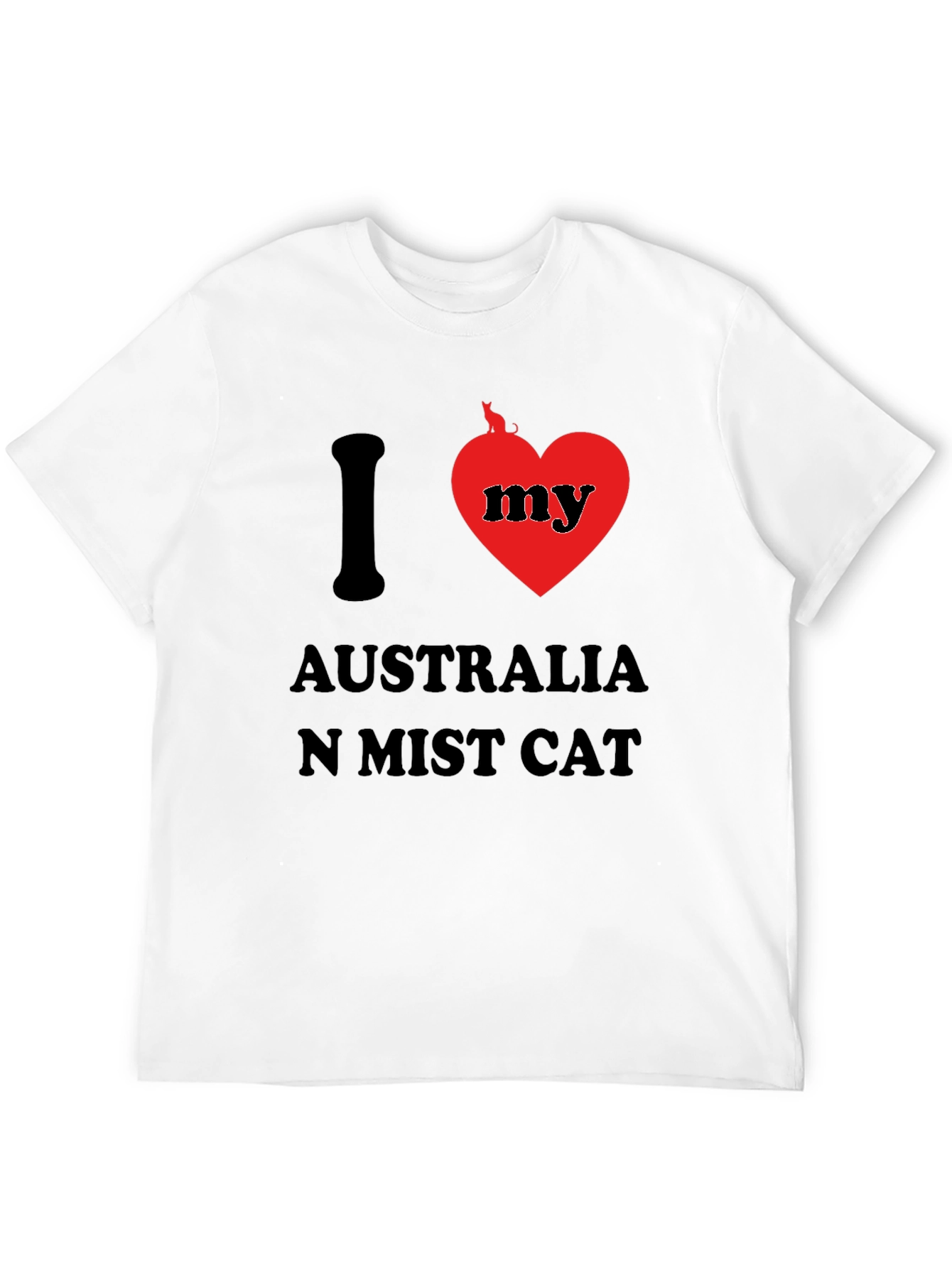 I Love My Australian Mist Cat T-Shirt