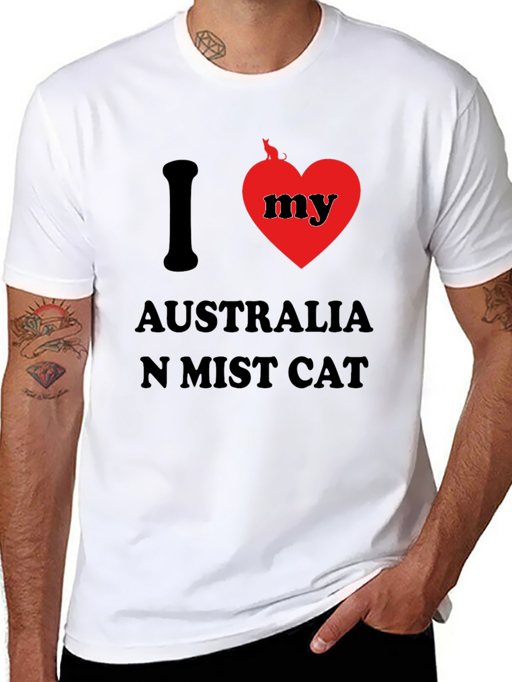 I Love My Australian Mist Cat T-Shirt